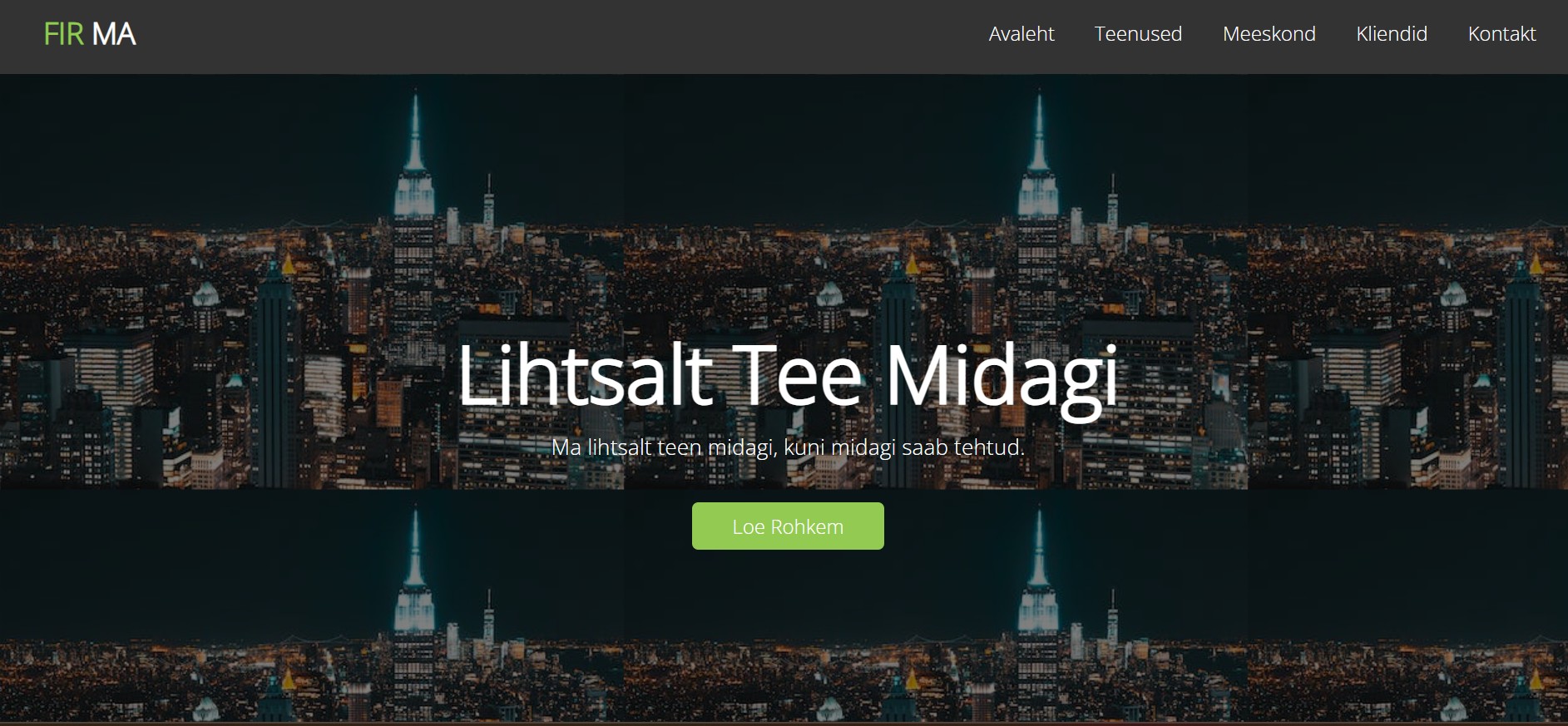 Project 2 - Single-page Website